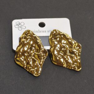 Demi Fine Crushed 18k Gold Plated Earring
