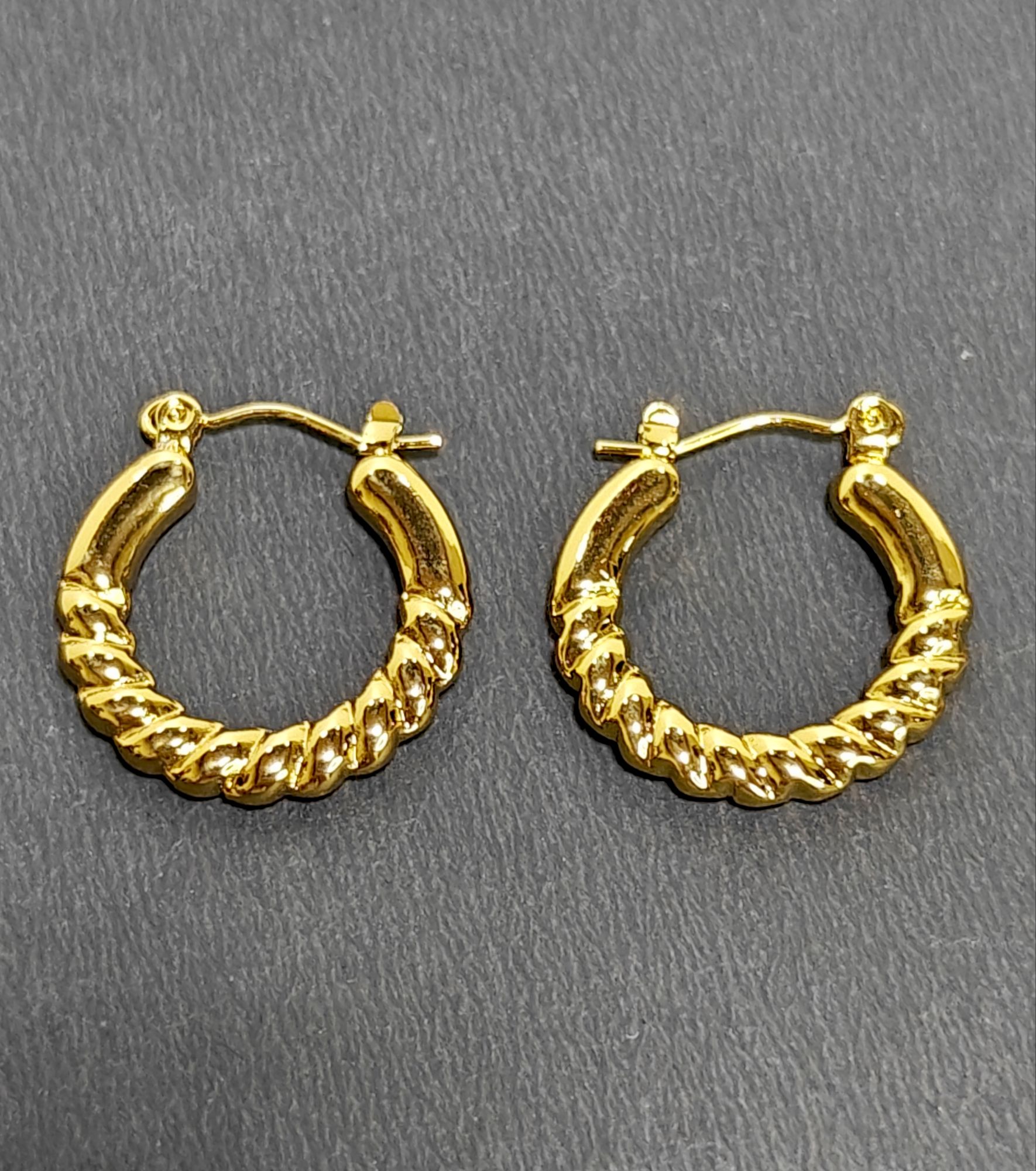 Demi Fine 18k Gold Plated Hoop Earrings