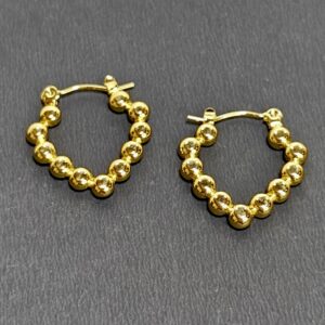 Gold Plated Demi Fine Hoop Earrings