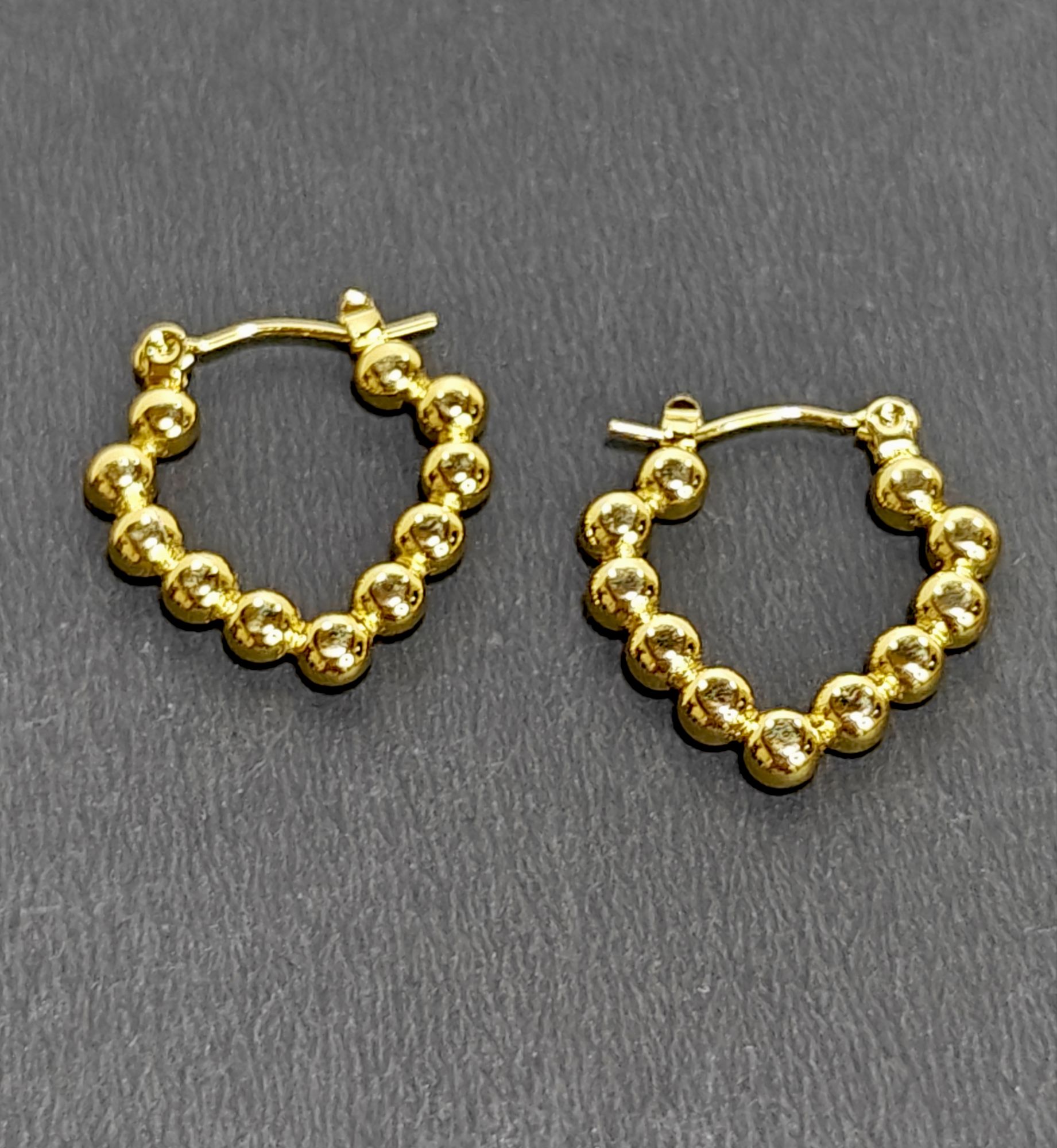 Gold Plated Demi Fine Hoop Earrings