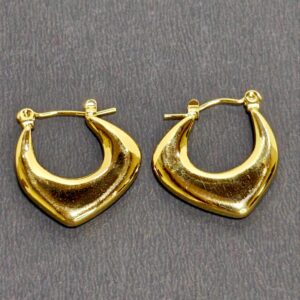 Demi Fine 18 k Gold Plated Hoops Earring