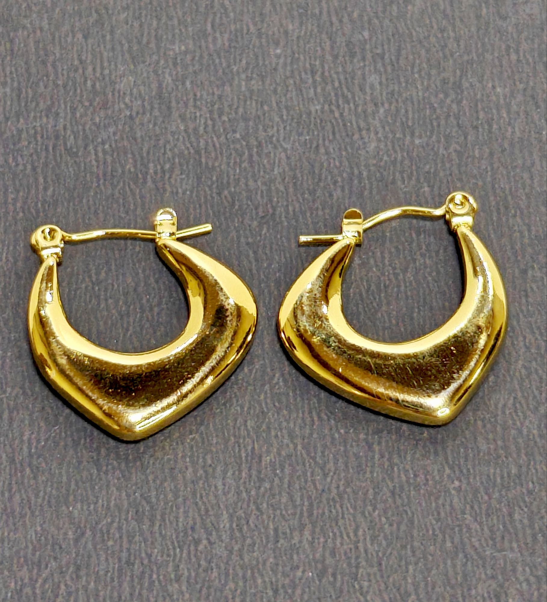 Demi Fine 18 k Gold Plated Hoops Earring