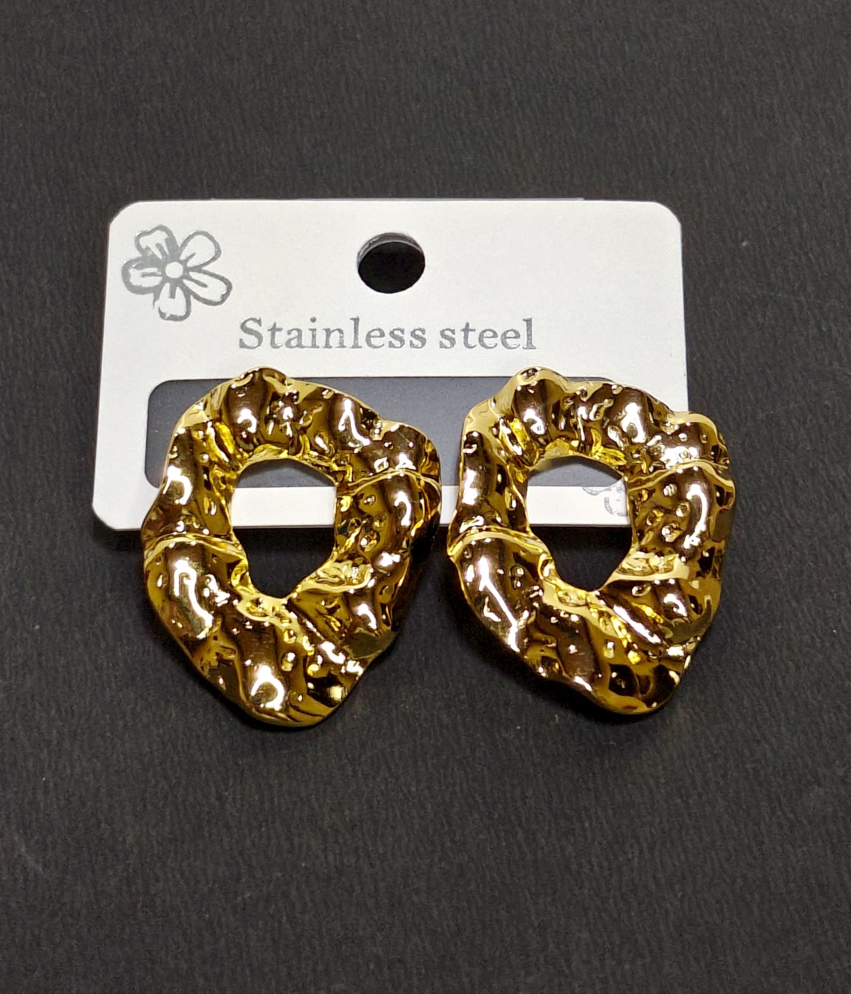 Demi Fine Abstract Gold Plated Earrings