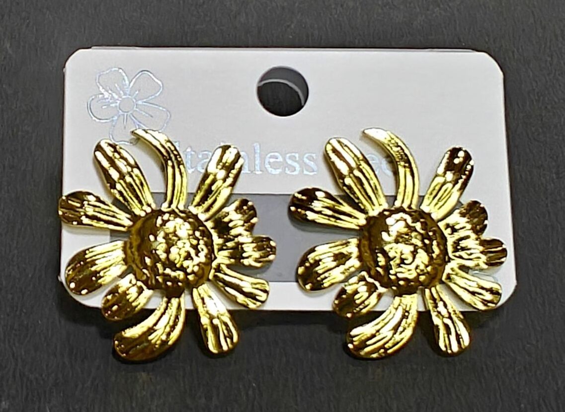 Demi Fine Flower 18K Gold Plated Studs