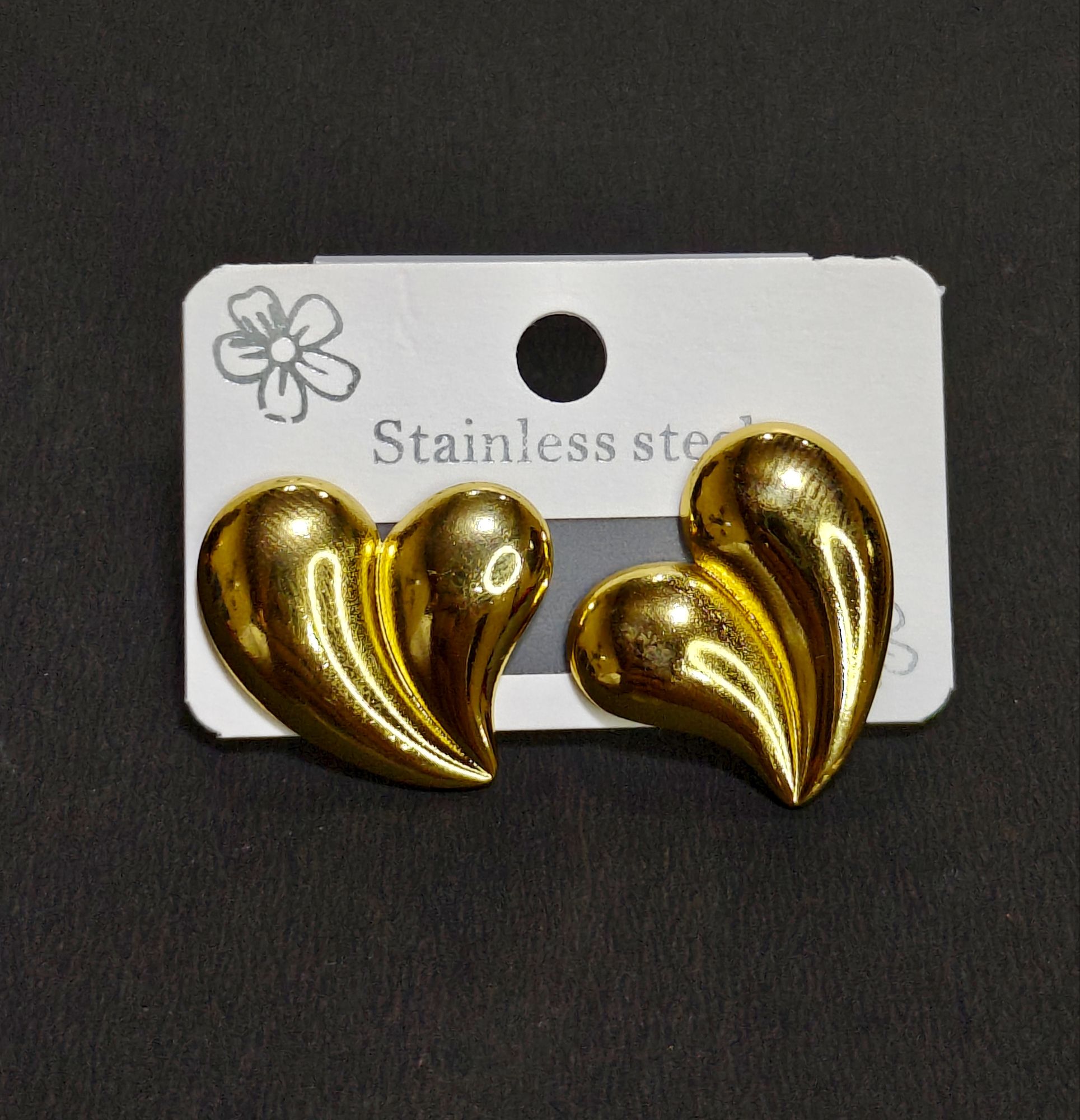 Demi Fine Heart Shape Studs