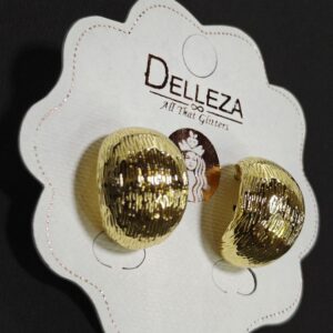 Demi Fine Curved earrings 18k gold plated