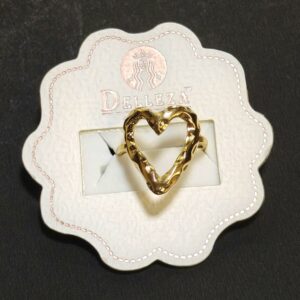 Heart Shape Demi Fine 18k Gold Plated Ring