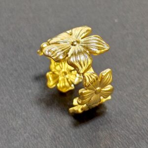 Flower Demi Fine 18k Gold Plated Ring