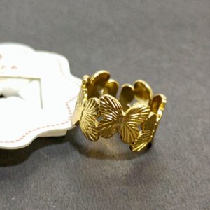 Butterfly Demi Fine 18k Gold Plated Ring
