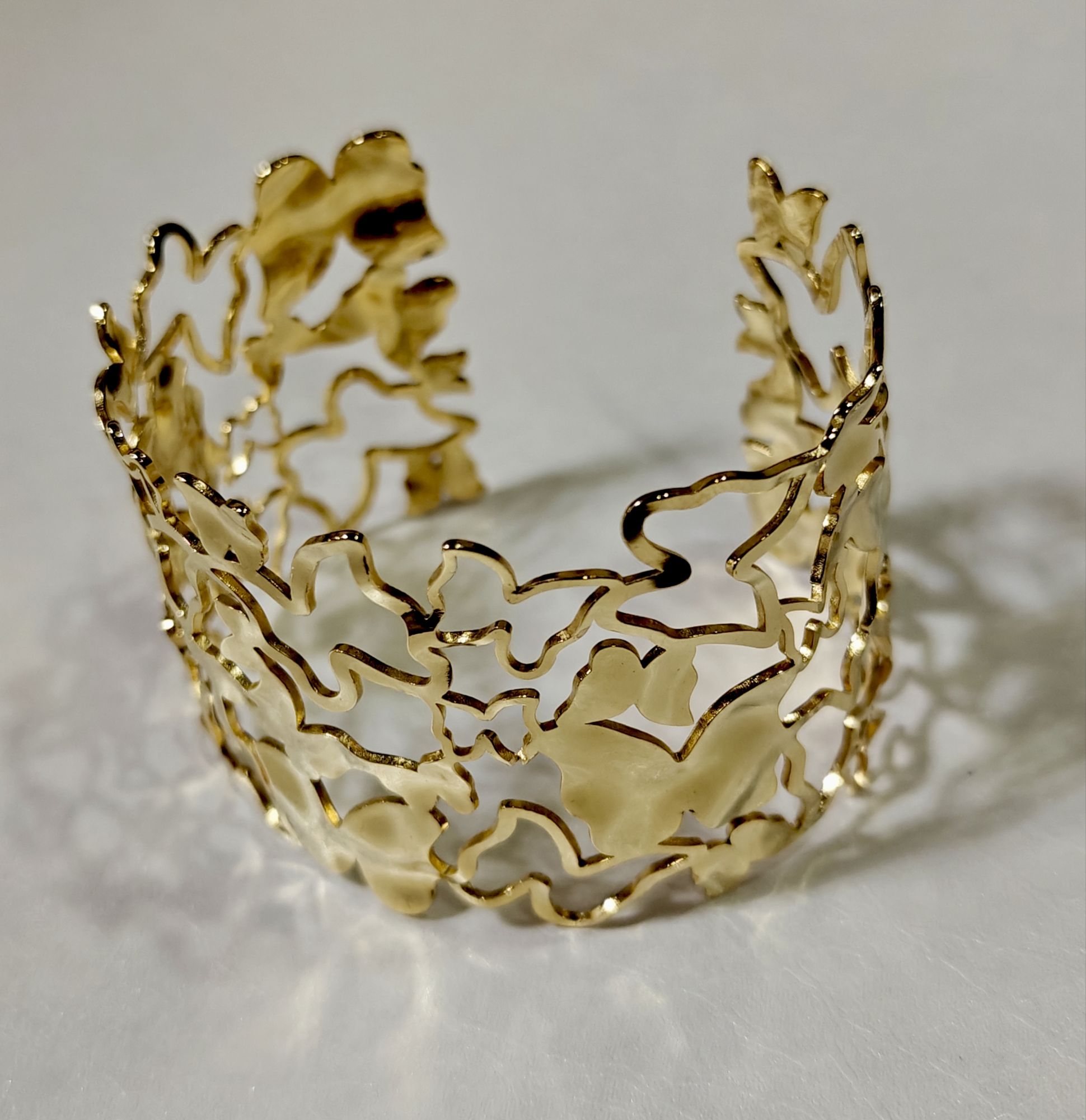 Demi Fine Butterfly Golden Cuff Bracelet - Image 2