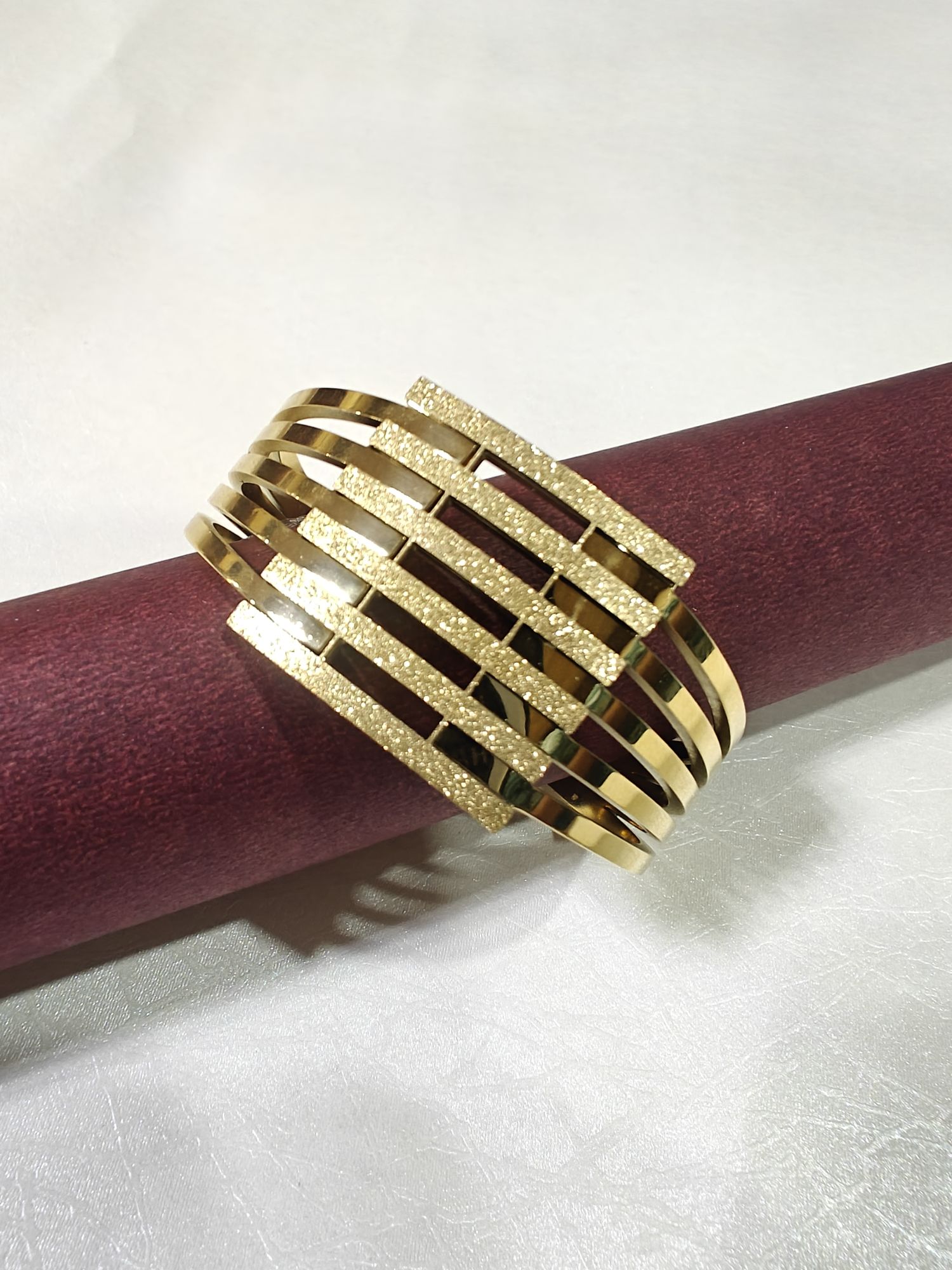 Demi Fine Gold Plated Cuff Bracelet