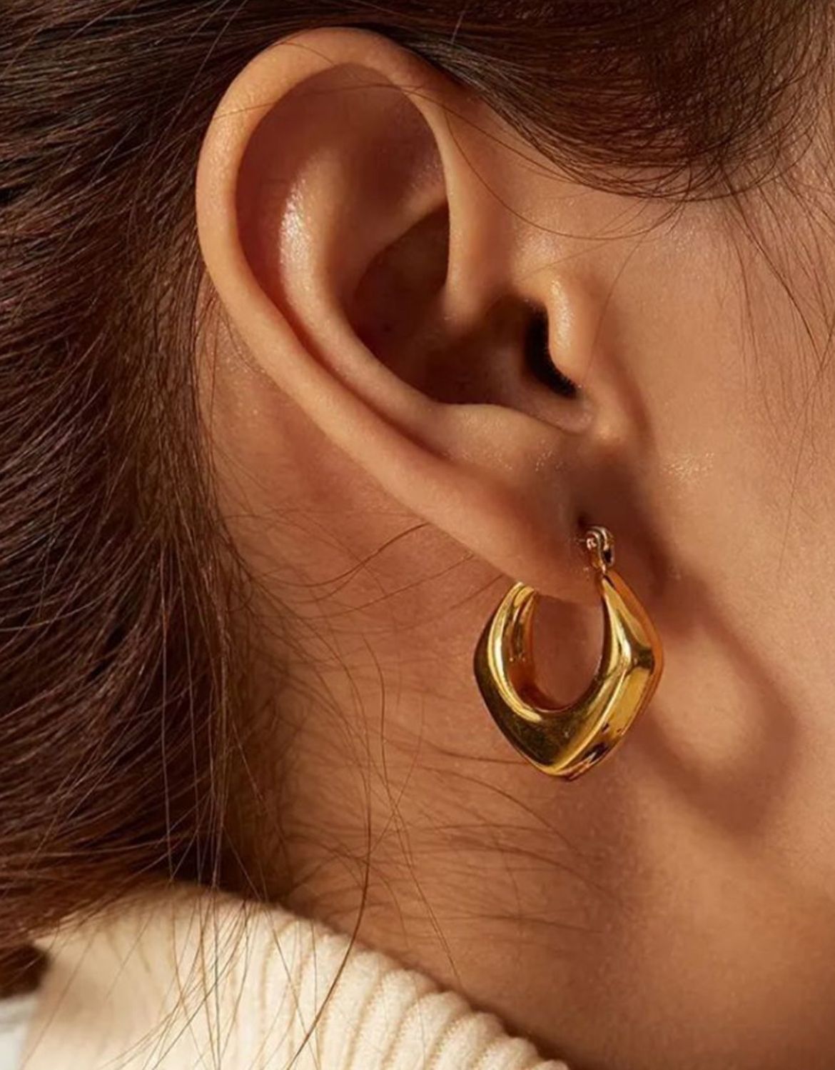Demi Fine 18k Gold Plated Hoop - Image 2