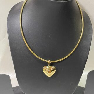 Demifine Heart Pendant Hasli Necklace