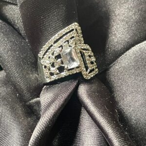AD Studded adjustable Ring