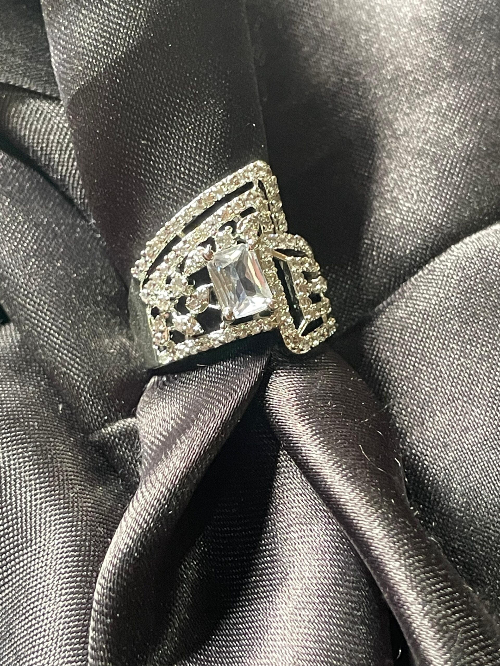 AD Studded adjustable Ring