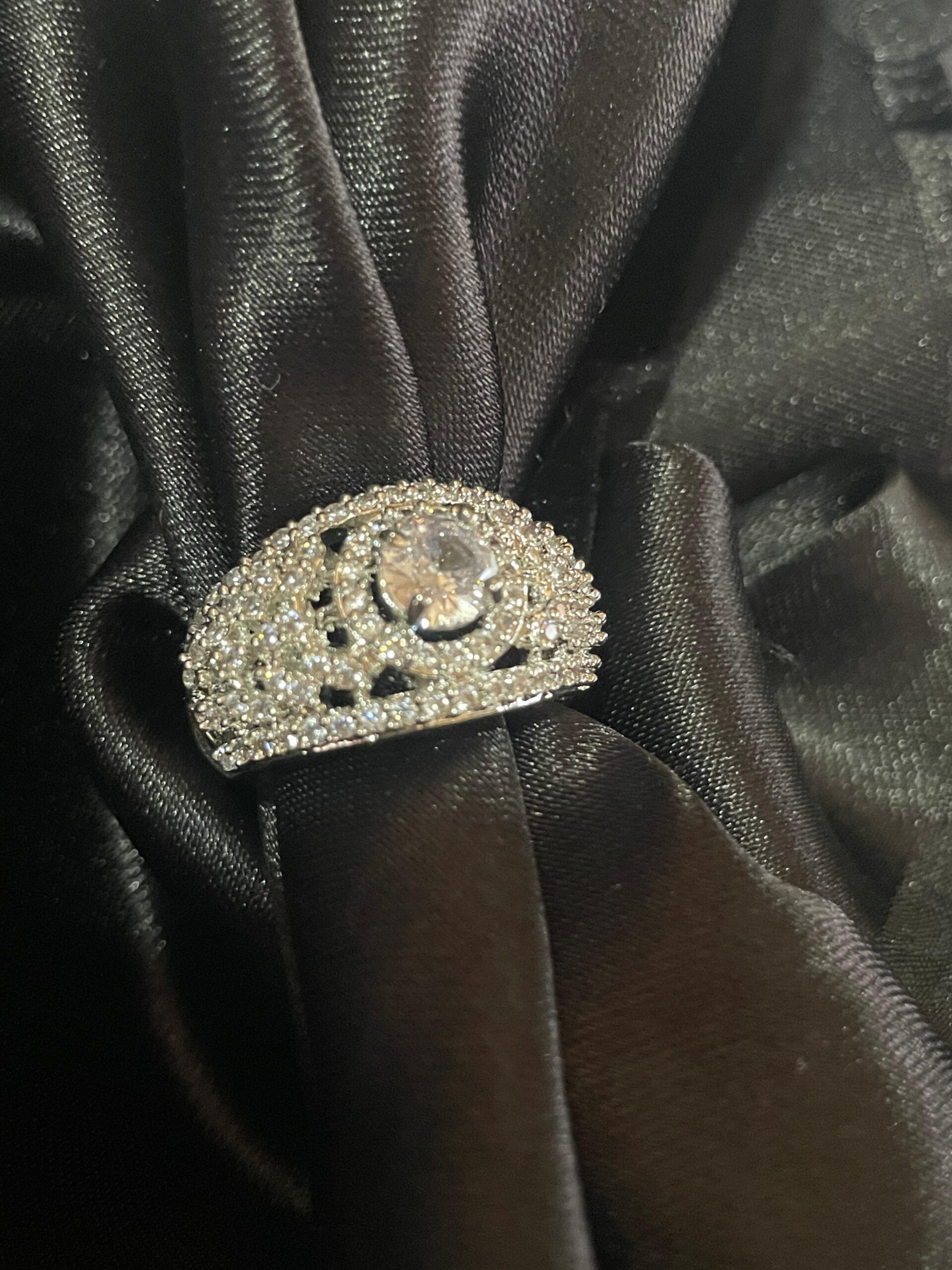 AD Studded adjustable Ring