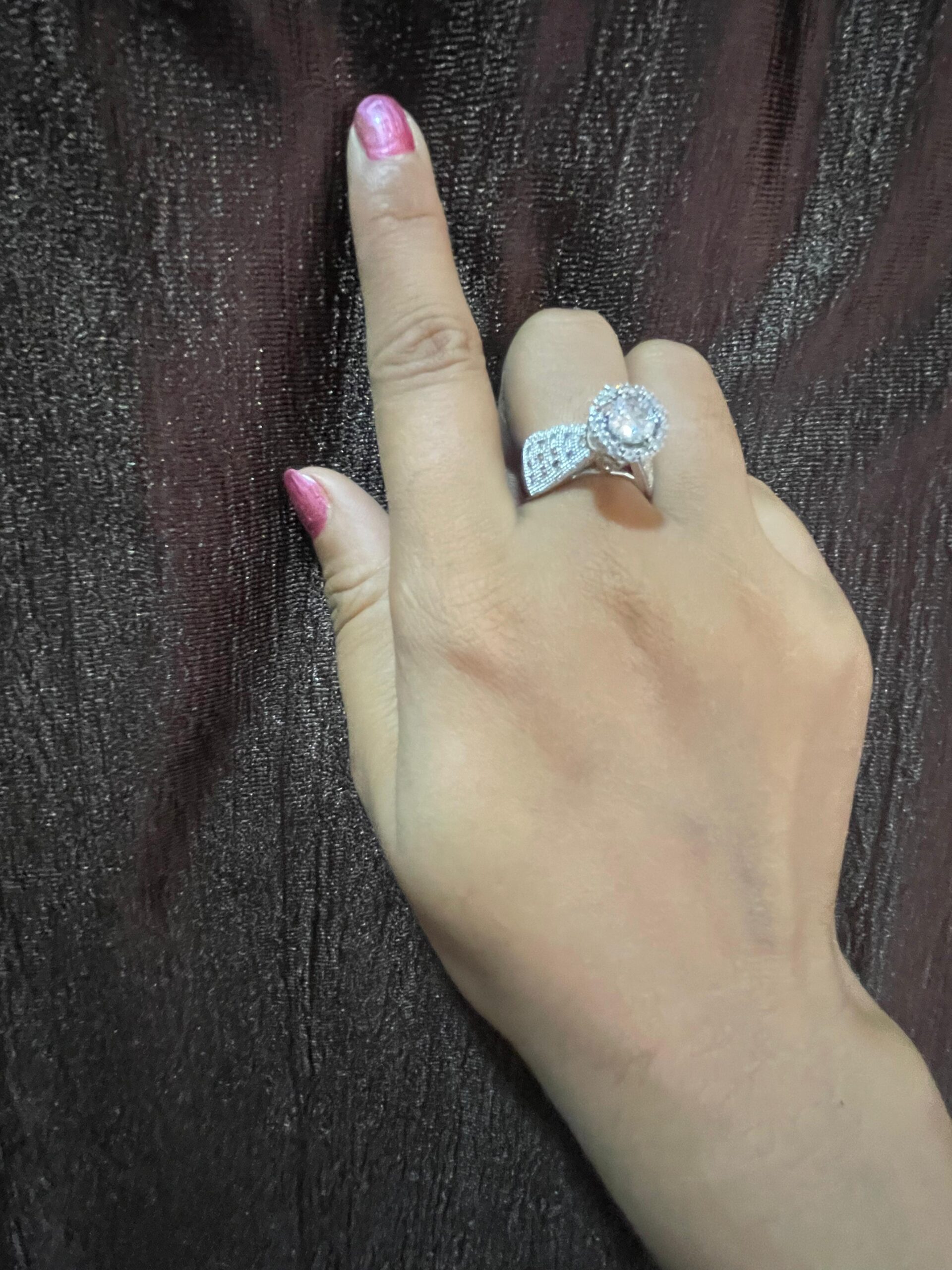 Silver Crown AD adjustable Ring - Image 2