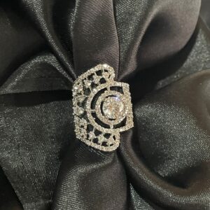 Big Size Half AD Cut adjustable Ring