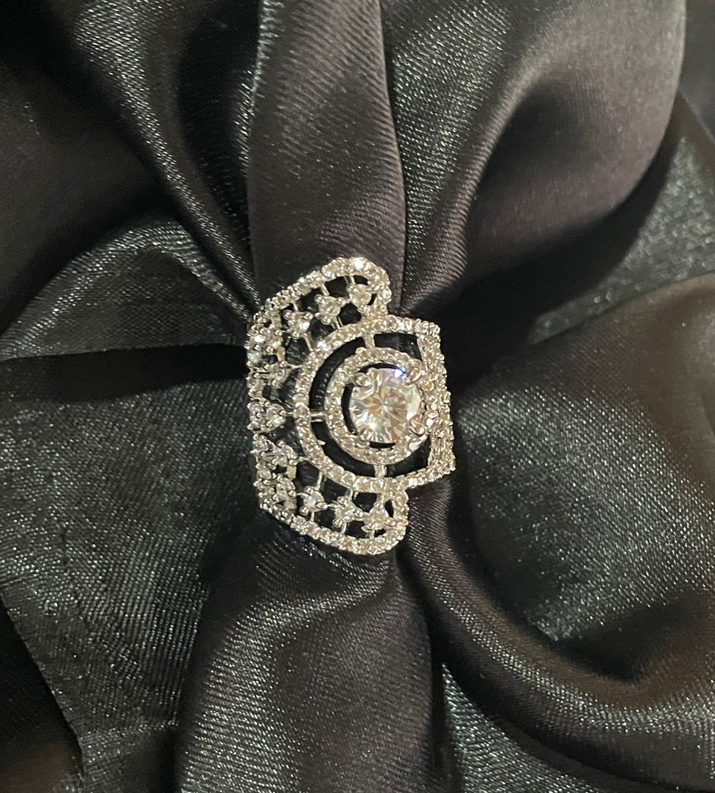 Big Size Half AD Cut adjustable Ring