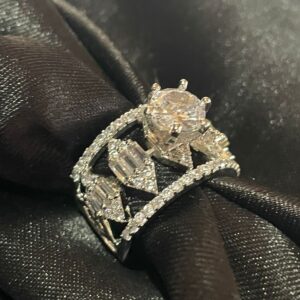 American Diamond Adjustable Ring