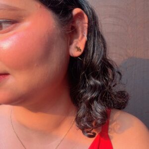 Heart Beat Pendant With Pair Earrings