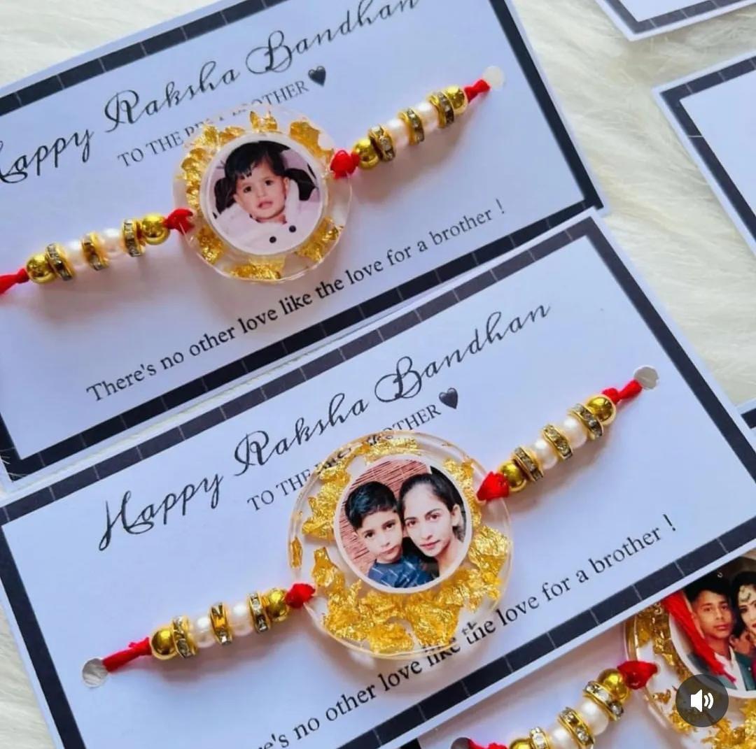 DESIGN RAKHI CUSTOMISED WITH PICTURES