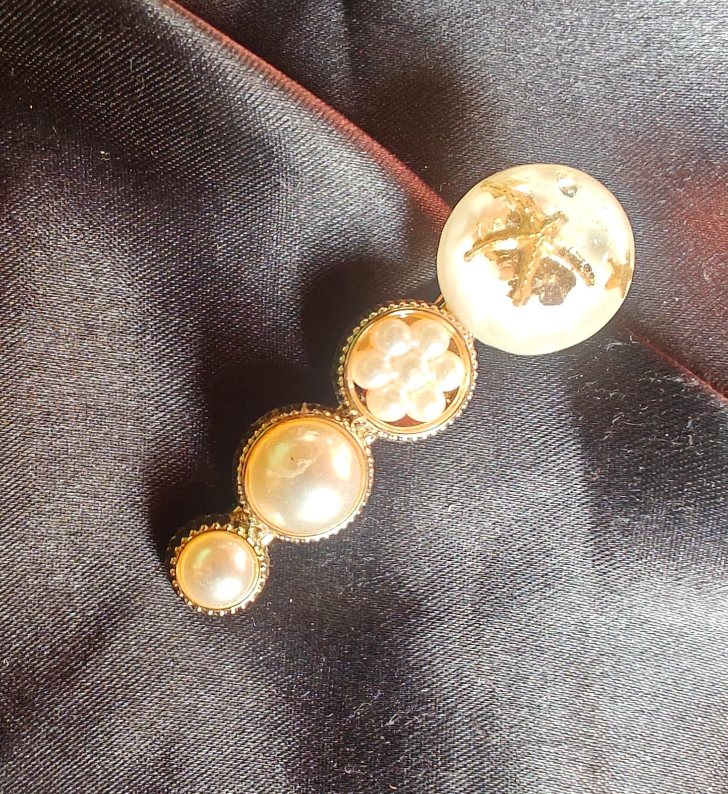 Marble Pearl Korean Clip