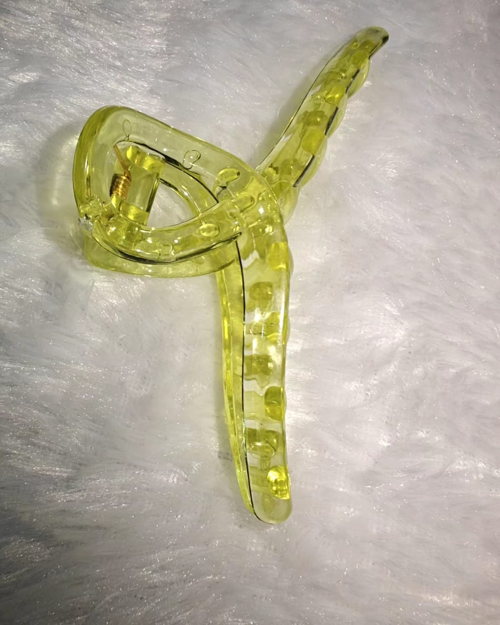 Octopus Lemon Yellow Hair Claw