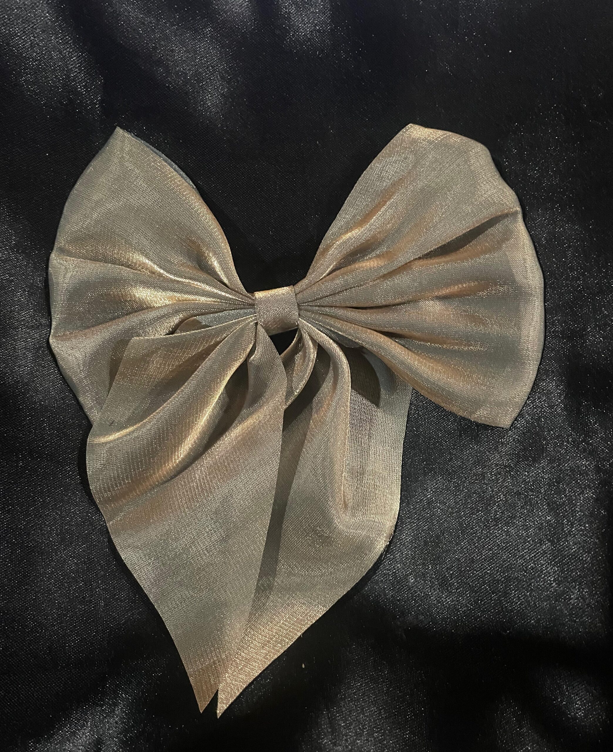 Mehendi Green Shine Hair Bow
