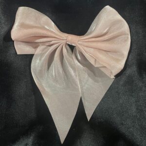 Beige Shine Hair Bow