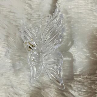 Butterfly White Hair Claw