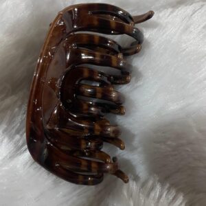 Dark Big Brown Hair Claw