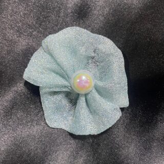 Blue Sparkle with Glitter Hair Clips