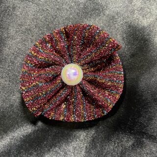 Vine -Red Sparkle with Glitter Hair Clips