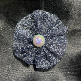 Neavy-Blue Sparkle with Glitter Hair Clips