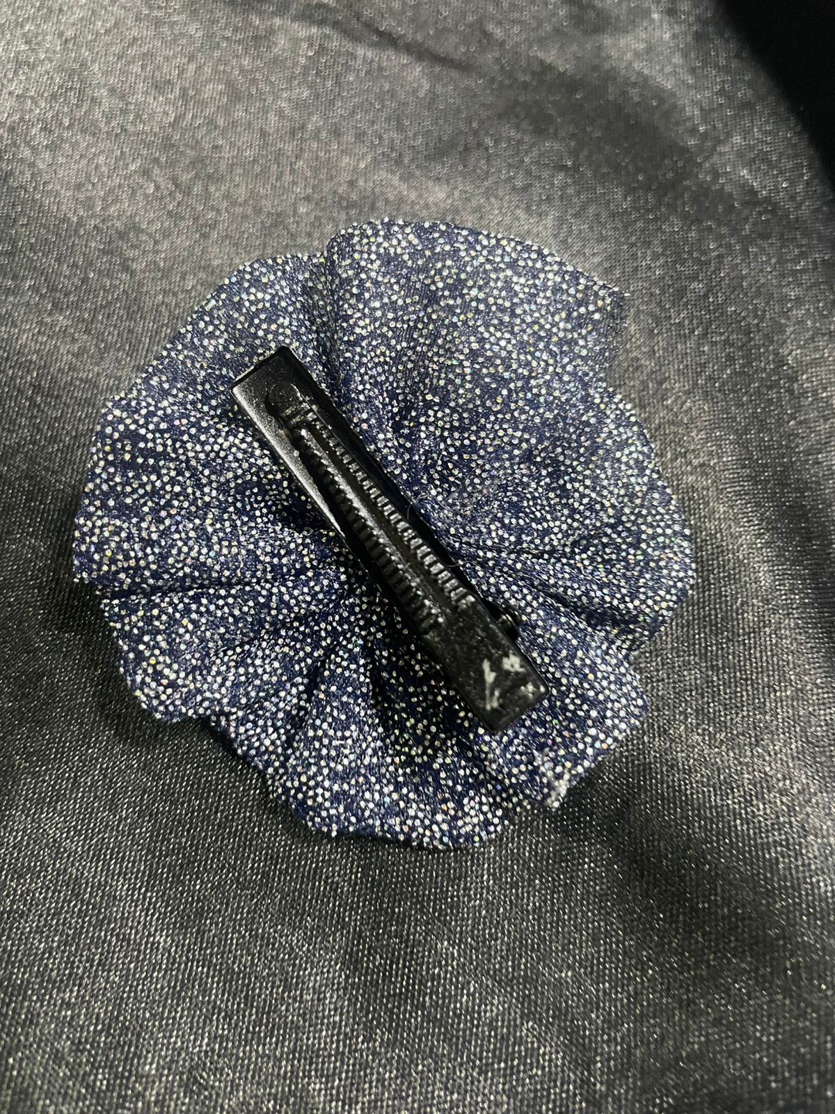 Neavy-Blue Sparkle with Glitter Hair Clips - Image 2