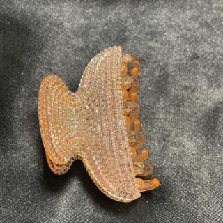 Orange Glass Hair Claw