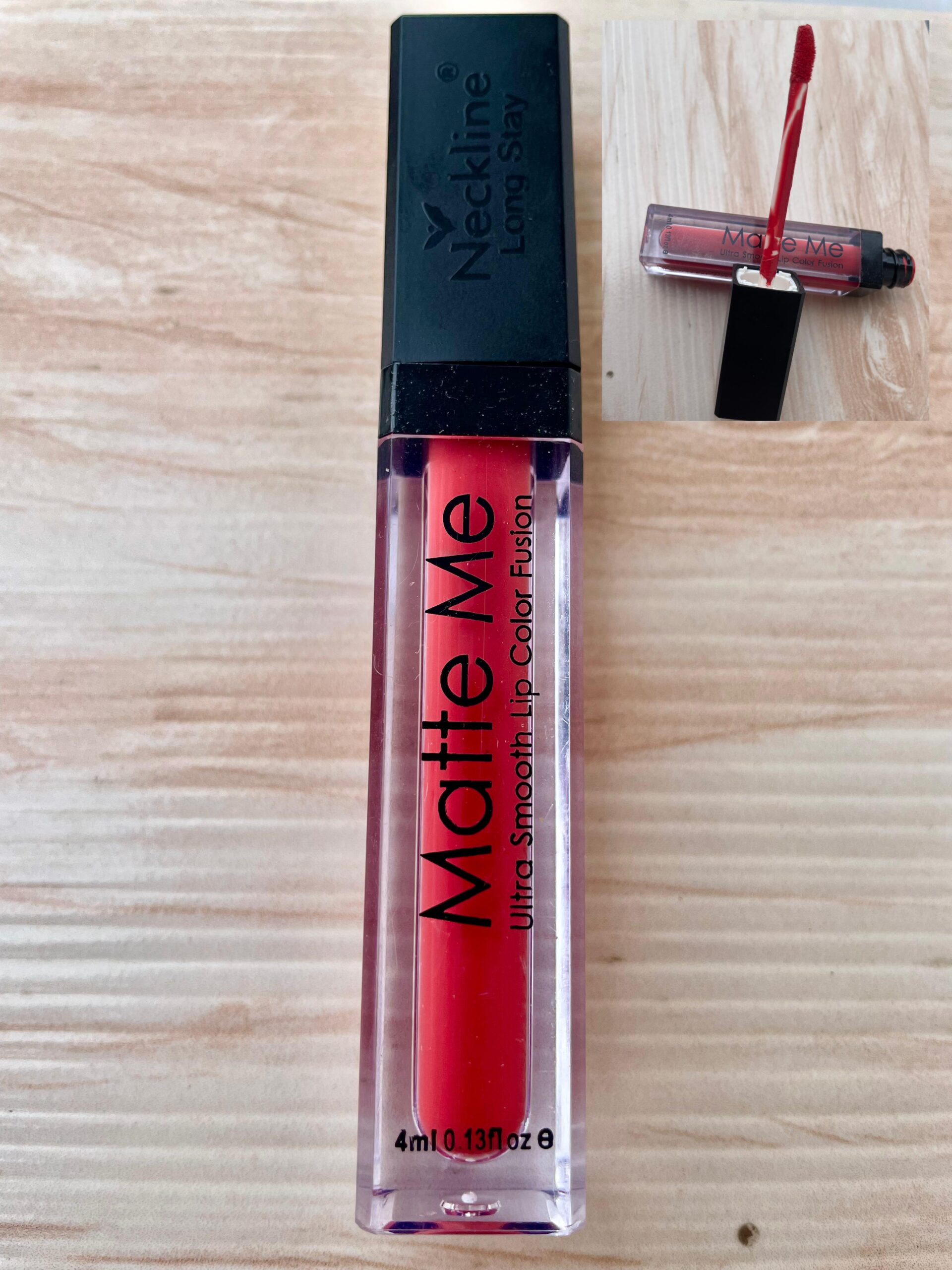 Face Tech Peach Red Liquid Matte Lipstick
